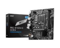 MSI PRO B760M-E DDR4 LGA1700P DDR4 5333(OC) PCI-E Gen4 M.2 USB3.2 HDMI DP mATX - 1